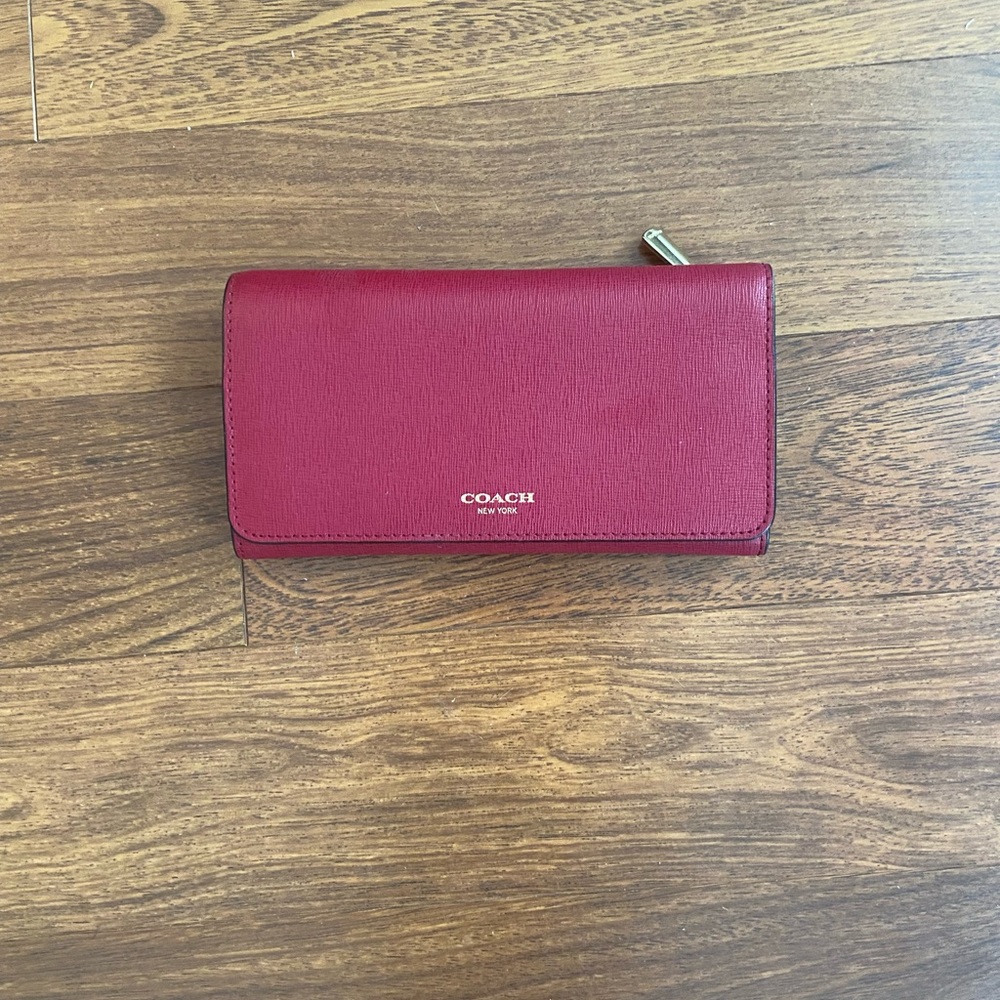 Coach Long Zip Around Wallet
